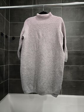 Mohito Collection Soft Lilac-to-Grey Ombre Knit Sweater Dress